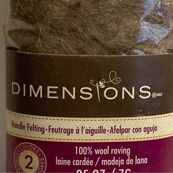 6 Dimensions FeltWorks 100% Wool Roving 0.25oz Pebble Granite Grey Crafts - Picture 3 of 16
